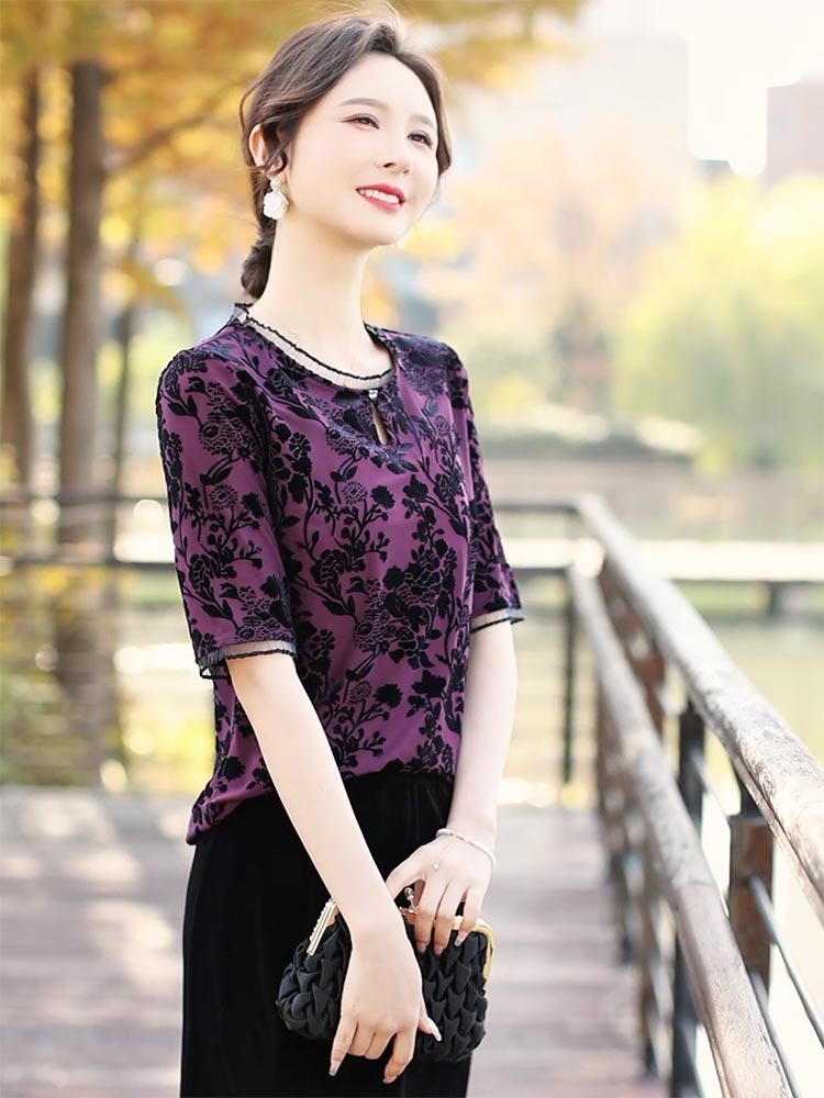 紫影逸韵：植绒服饰的独特魅力860698-27